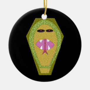Dodelijke Egyptische kobra - Aangepaste verjaardag Keramisch Ornament