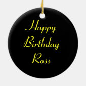 Dodelijke Egyptische kobra - Aangepaste verjaardag Keramisch Ornament (Achterkant)