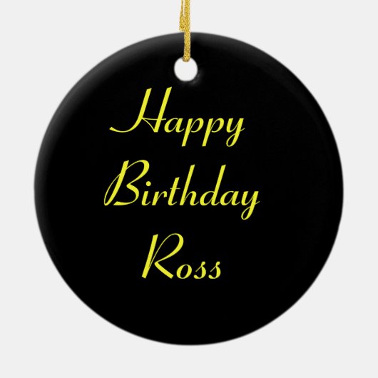 Dodelijke Egyptische kobra - Aangepaste verjaardag Keramisch Ornament (Achterkant)