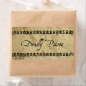 Dodelijke giflabels (groot) etiket (Insitu)