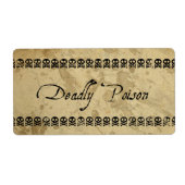 Dodelijke giflabels (groot) etiket (Voorkant)