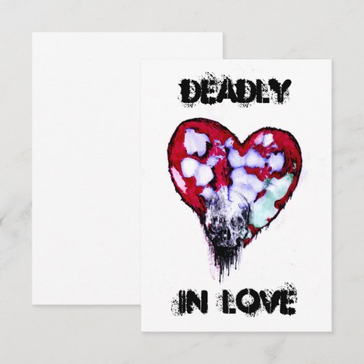 Dodelijke liefde bedankkaart (Voorkant / Achterkant)