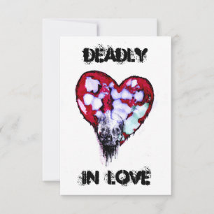 Dodelijke liefde bedankkaart