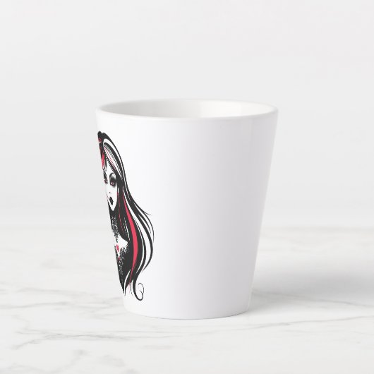 Dodelijke liefde latte mok (Voorkant)