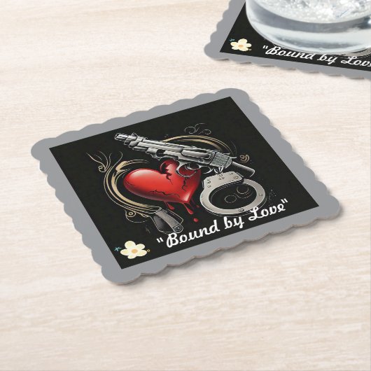 "Dodelijke passie" Kartonnen Onderzetters (Gebogen)