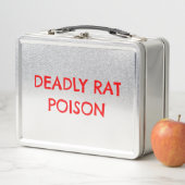 Dodelijke Rat Poison Funny Horror Metal Lunchbox (In situ)
