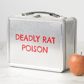Dodelijke Rat Poison Funny Horror Metal Lunchbox