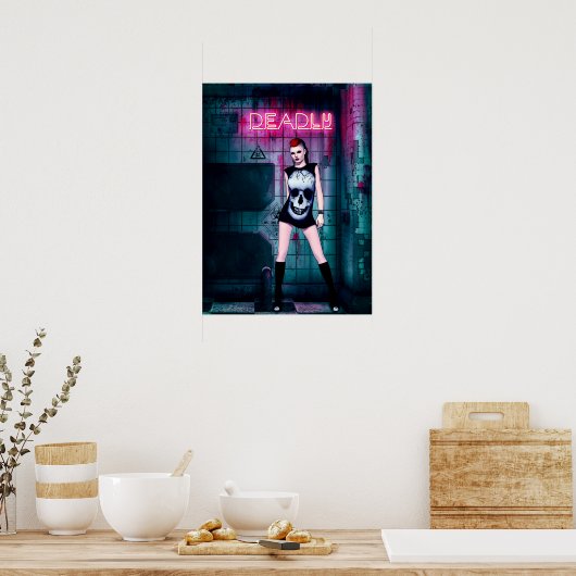 dodelijke rebel poster (Keuken)