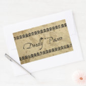 Dodelijke vergiftigingsstickers (rechthoek) rechthoekige sticker (Envelop)