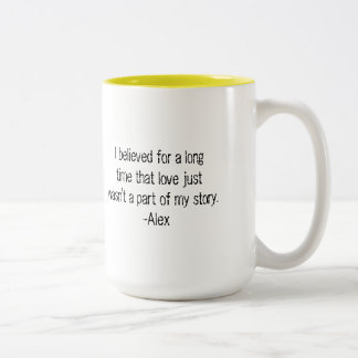 dodelijke vloek tweekleurige koffiemok