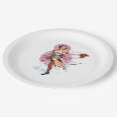 Dodelijke Vrouw Feesten Papieren Bordje (Gekanteld)