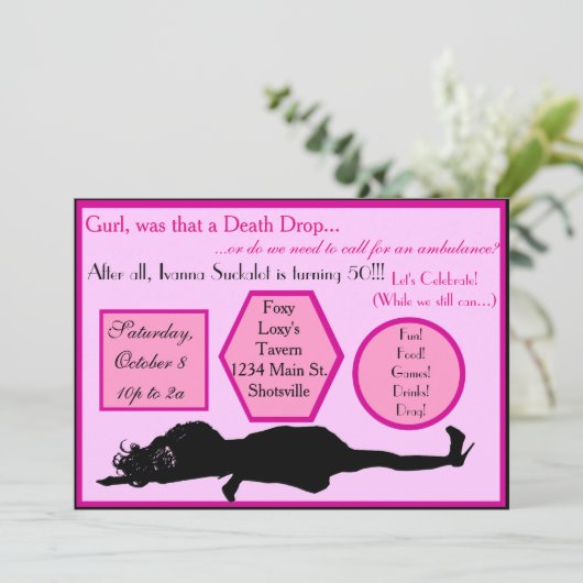 Dodemafslag Vervroegde dag Kaart (Staand voorkant)