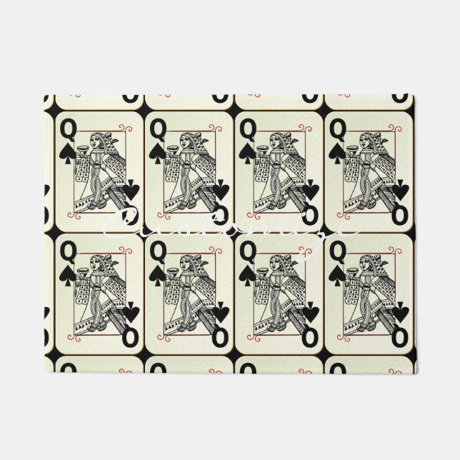 Dodemkoningin van schoppenkaart Thunder_Cove Deurmat (Voorkant)