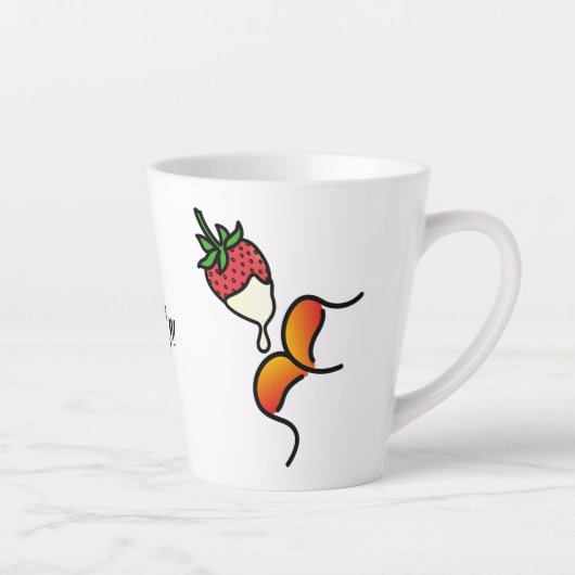 DodemmuackS!!! Aardbei en chocolade Latte Mok (Rechts)