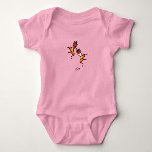 DodemmuackS!!! Aardbei en chocolade-meisje Romper