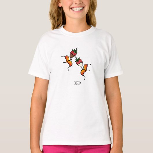 DodemmuackS!!! Aardbei en chocolade-meisje T-shirt (Voorkant)