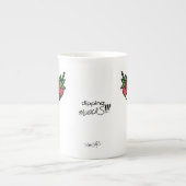 DodemmuackS!!! Aardbei en chocolade Porselein Kop (Voorkant)