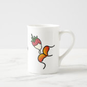 DodemmuackS!!! Aardbei en chocolade Porselein Kop (Rechts)