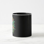 DODEN GROEne schedel MET bloemen Mok (Midden)