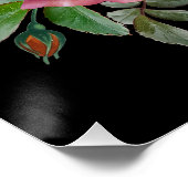 DODEN GROEne schedel MET bloemen Perfect Poster (Hoek)