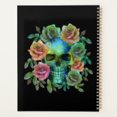 DODEN GROENE schedel MET BLOEMEN Planner (Achterkant)