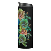 DODEN GROEne schedel MET bloemen Thermosbeker (Geroteerd rechts)
