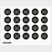 Doden op St. Patrick's Day in het groen Ronde Sticker (Vel)