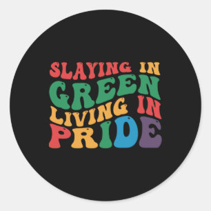 Doden op St. Patrick's Day in het groen Ronde Sticker