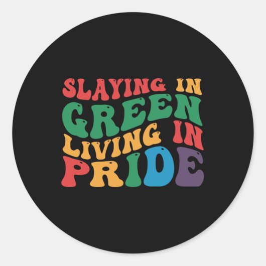Doden op St. Patrick's Day in het groen Ronde Sticker (Voorkant)
