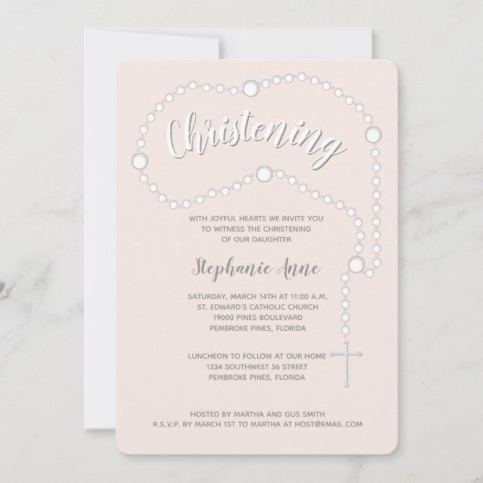 Doden Rozenkrans op Roze Kaart (Voorkant)