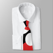 Doden van zwarte, witte en rode poka stropdas (Gebonden)