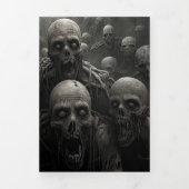 Doden zijn opkomend Halloween feest Drieluik Uitnodiging (Cover)