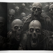 Doden zijn opkomend Halloween feest Drieluik Uitnodiging (Binnenkant midden)