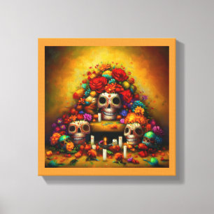 Dodenherdenking Offrendas 1 Canvas Afdruk