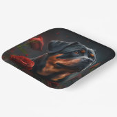 Dodenkarton Rottweiler Papieren Bordje (Gebogen)