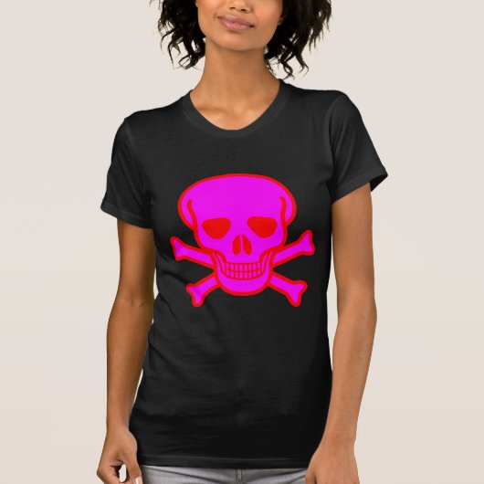 DODENKOP KUISBEENDEREN ROZE ROOD T-SHIRT (Voorkant)