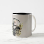 doder in neuron tweekleurige koffiemok (Voorkant rechts)