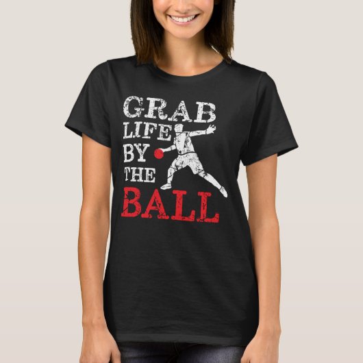 Dodge Ball Player Aesthetisch Team Retro Dod T-shirt (Voorkant)