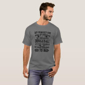 Dodge Ball Player My Perfect Day Wake Up Dodgeball T-shirt (Voorkant volledig)