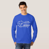 Dodge Challenger Auto T-shirt met Korte Mouwen en  (Voorkant volledig)