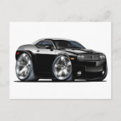 Dodge Challenger Black Car Briefkaart (Voorkant)