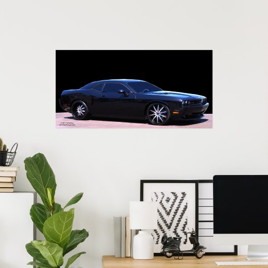 DODGE CHALLENGER HEMI POSTER (Thuiskantoor)