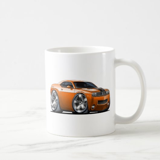 Dodge Challenger Oranje Car Koffiemok (Rechts)
