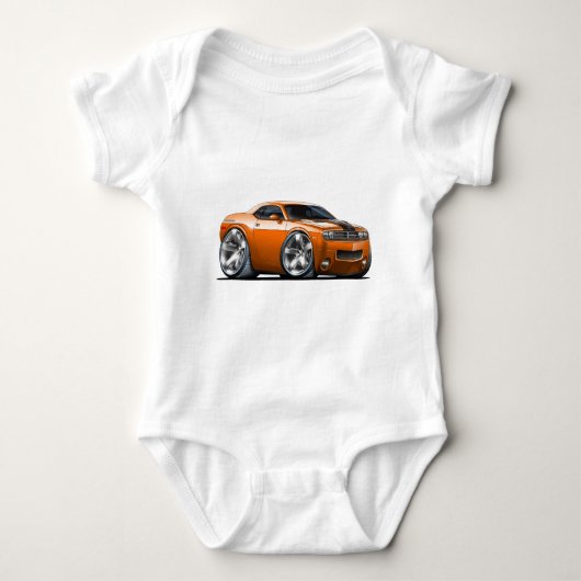 Dodge Challenger Oranje Car Romper (Voorkant)
