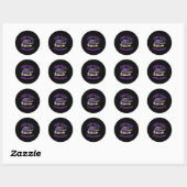 Dodge Challenger Plum Crazy Laatste oproep Ronde Sticker (Vel)