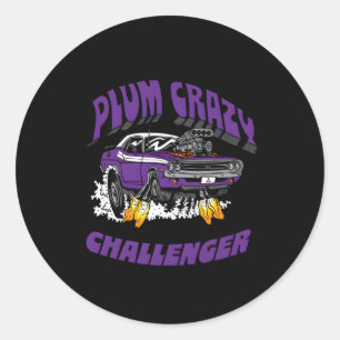 Dodge Challenger Plum Crazy Laatste oproep Ronde Sticker