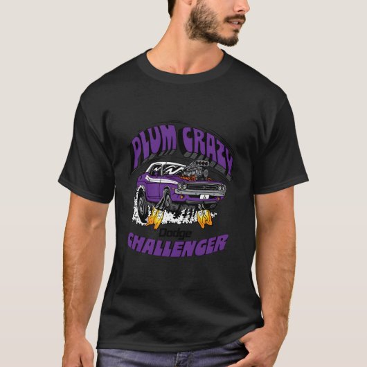 Dodge Challenger Plum Crazy Laatste oproep T-shirt (Voorkant)
