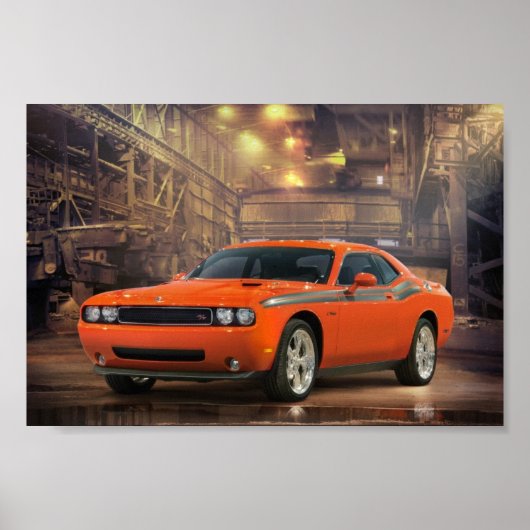 Dodge Challenger Poster (Voorkant)