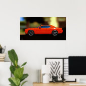 DODGE CHALLENGER-POSTER POSTER (Thuiskantoor)
