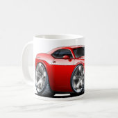 Dodge Challenger Red Car Koffiemok (Voorkant links)